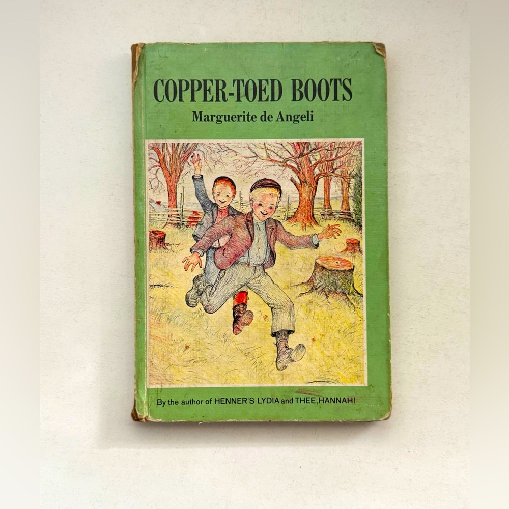 Vintage Children's Book 'Copper-Toed Boots' by Marguerite de‎ Angeli, 1938 HC